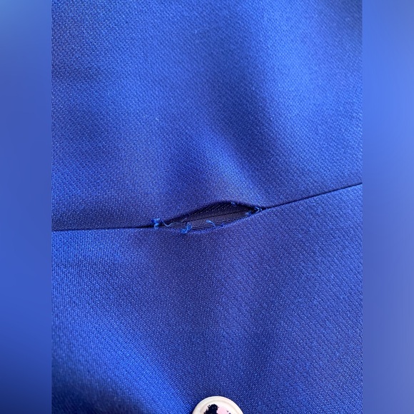 J. Mendel Paris Blue MIDI Dress - Picture 3 of 5